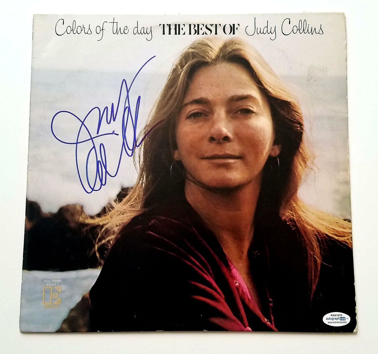 Judy Collins Autographed Colors Of The Day Best Of Album Cover ACOA