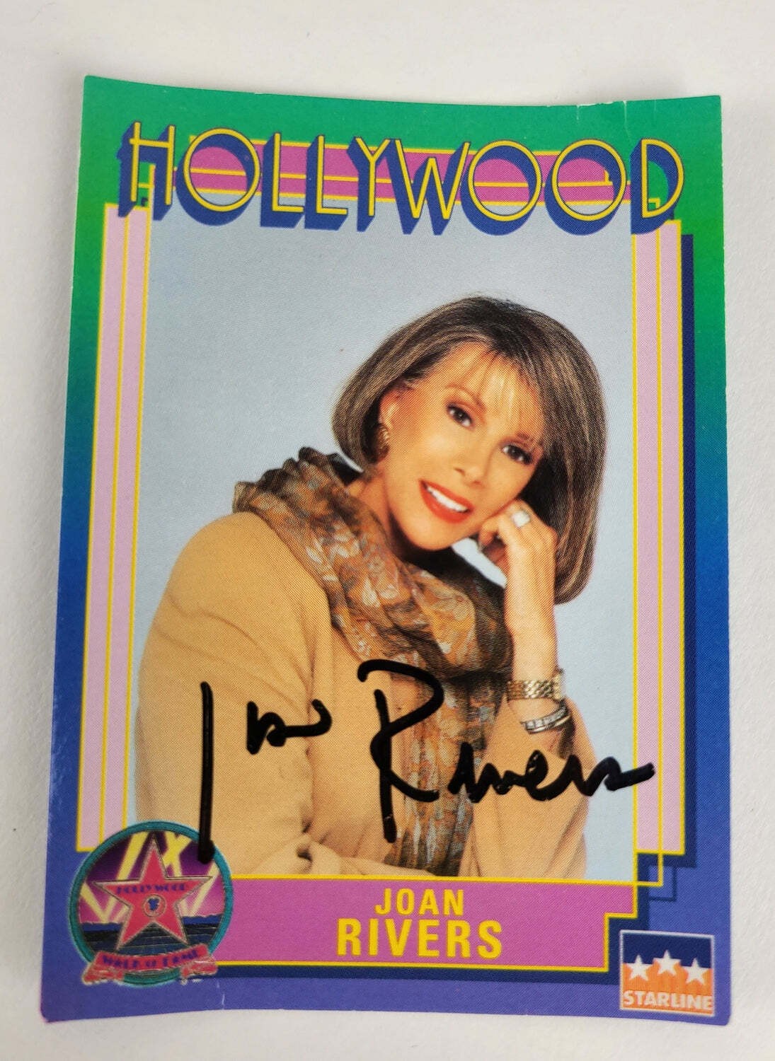 Joan Rivers Signed Starline Hollywood Collectors Trading Card ACOA