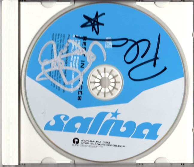 Saliva Signed Autographed x2 Rest In Pieces CD