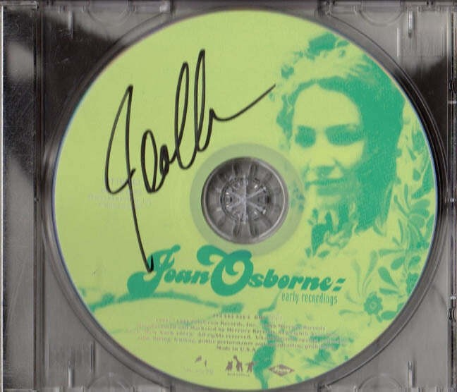 Joan Osborne Autographed Early Recordings CD
