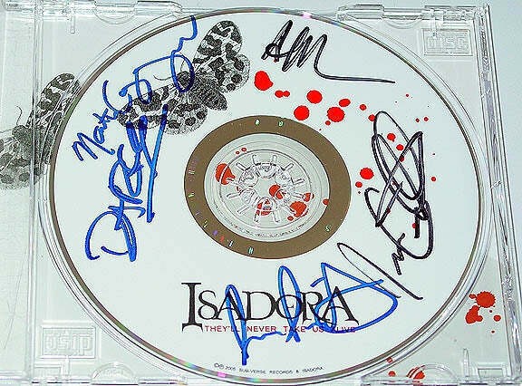 Isadora Signed Autographed CD & Proof