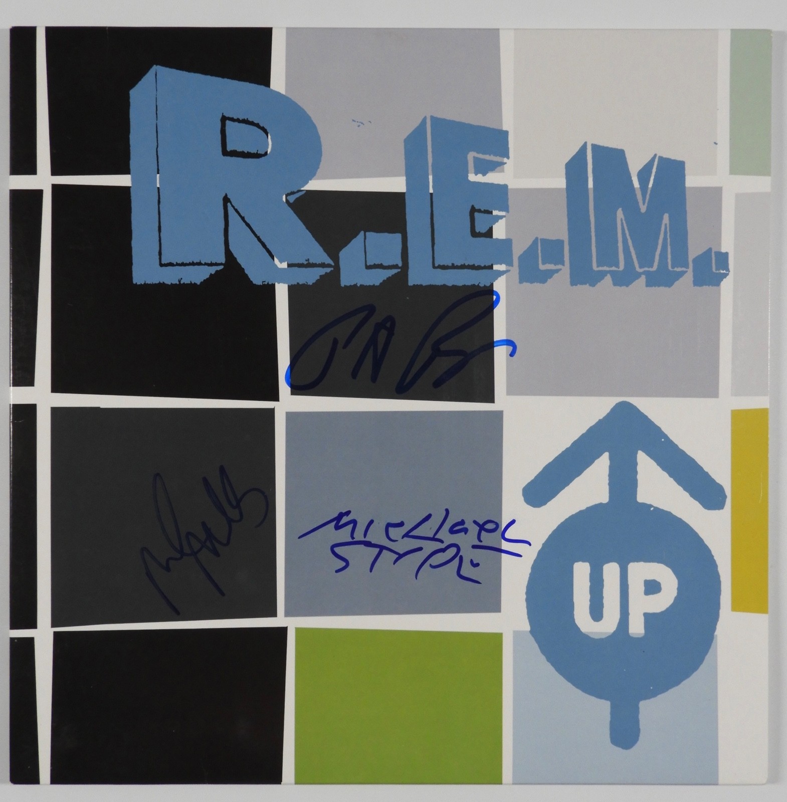 R.E.M. JSA Signed Autograph Record Album Vinyl Up Michael Stipe  +