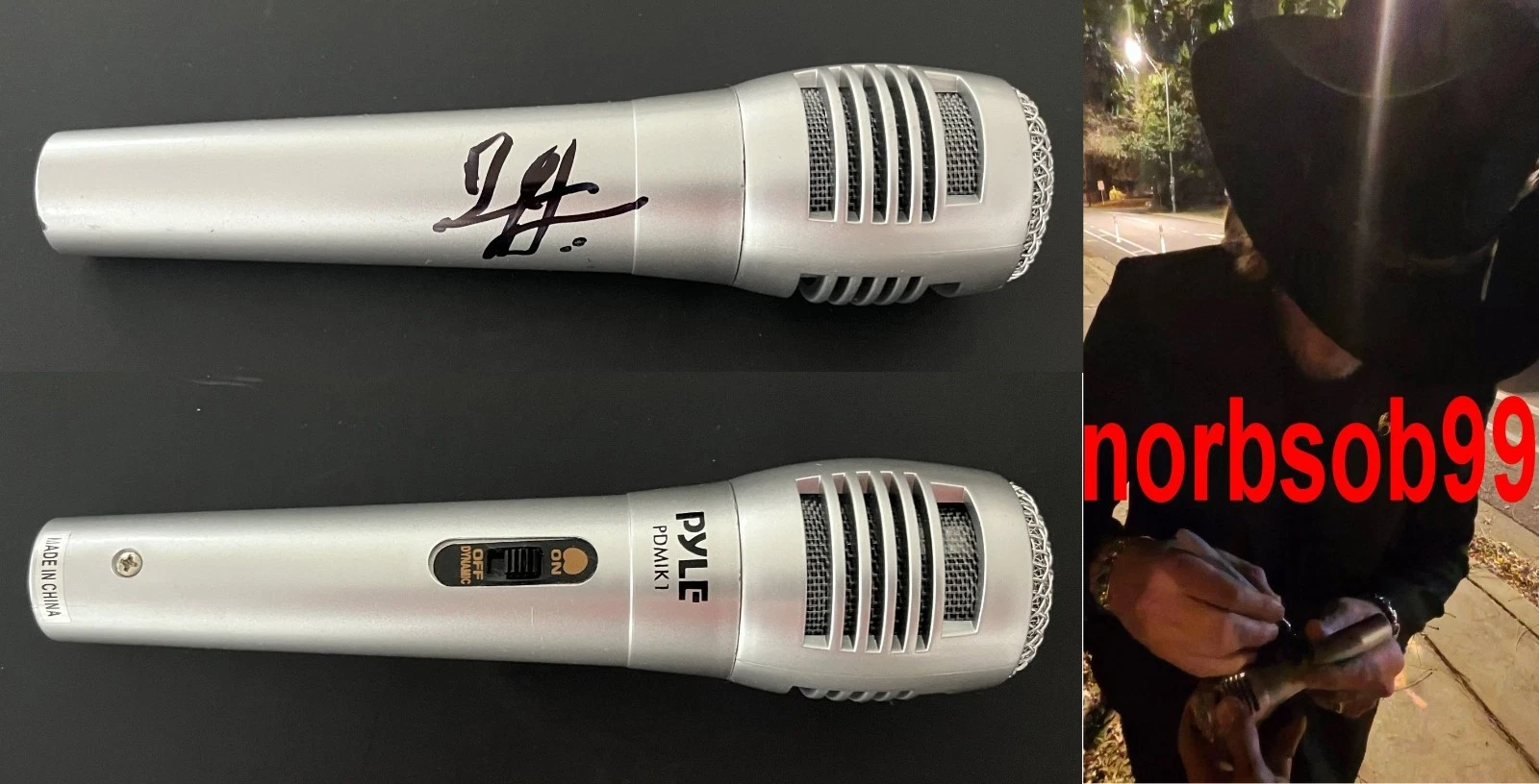JACKSON DEAN SIGNED AUTOGRAPH DON'T COME LOOKIN' NEW MICROPHONE w/EXACT PROOF