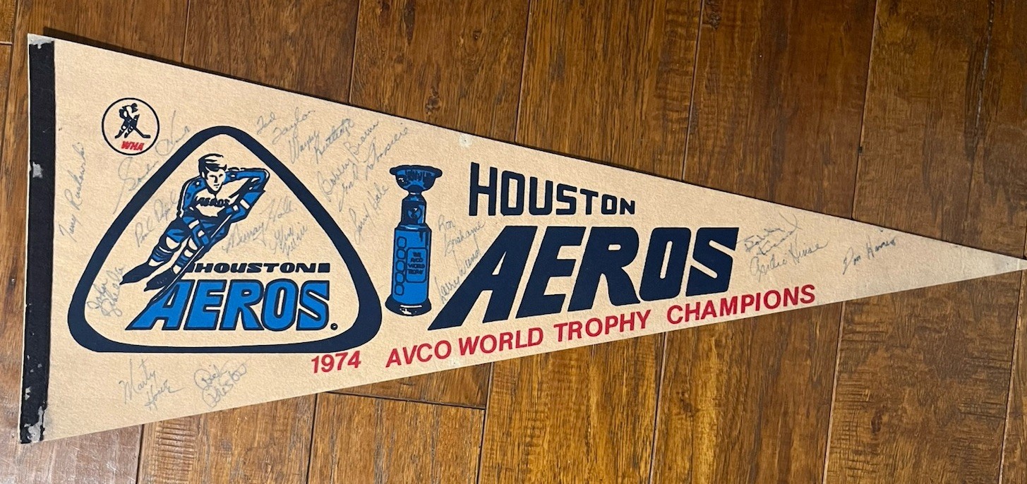1974 Houston Aeros WHA NHL Team Signed Autographed 30