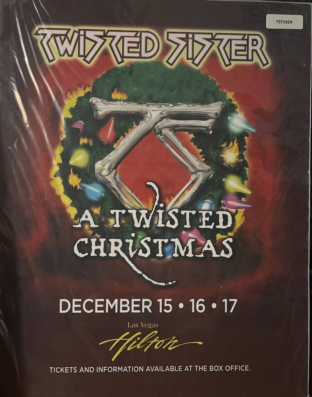 Twisted Sister 20” X 28” 2009 Twisted Christmas Las Vegas Mounted Poster READ
