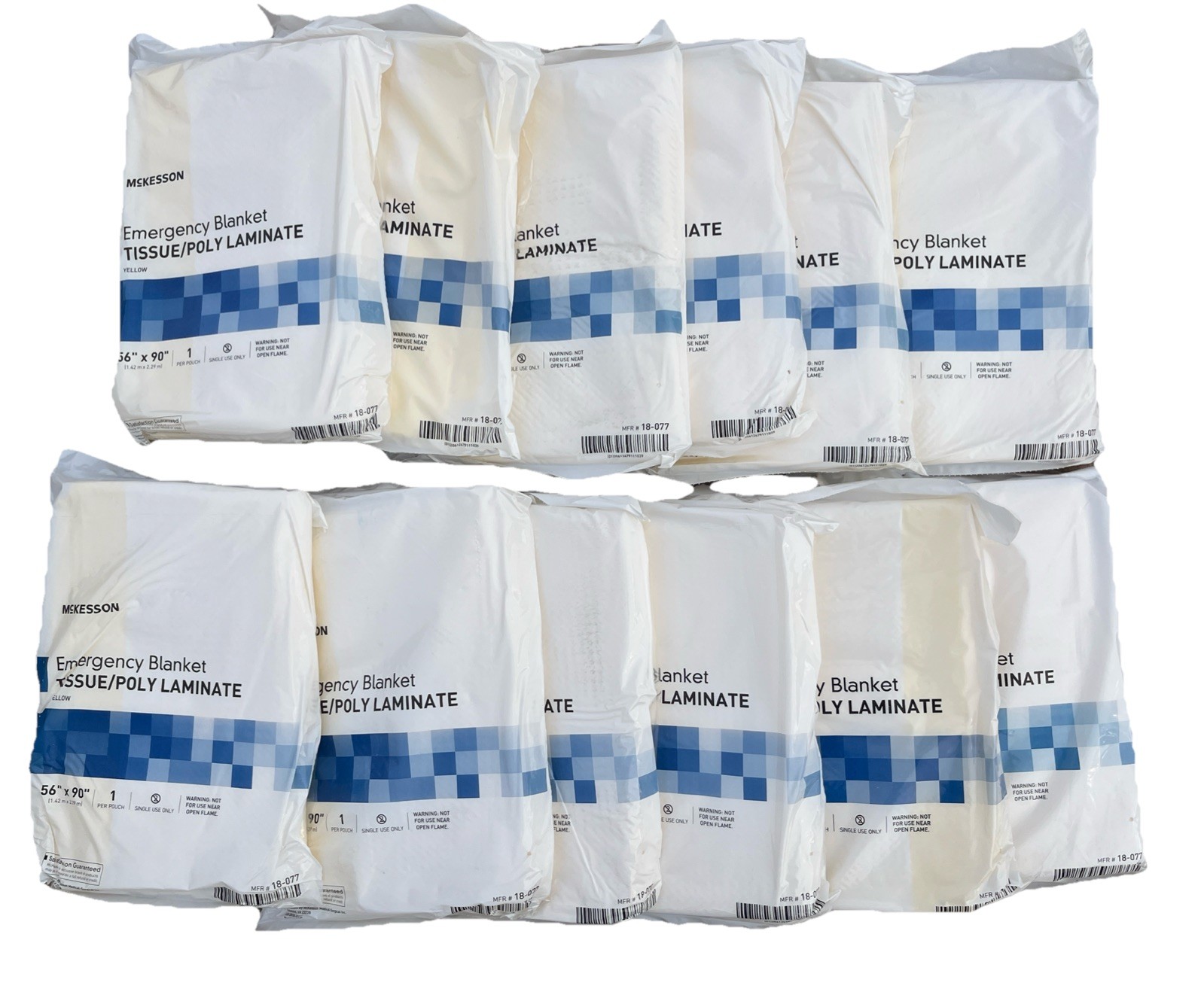 12 McKesson Emergency Blanket Yellow 18-077