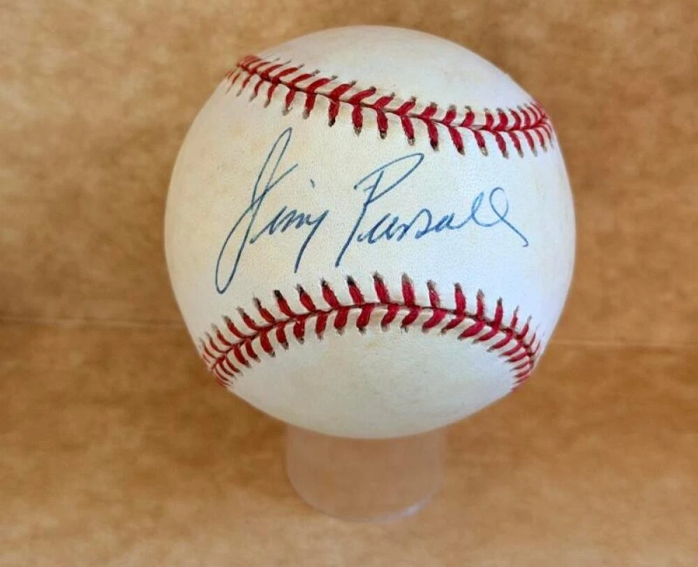 JIMMY PIERSALL INDIANS/RED SOX SIGNED AUTOGRAPHED A.L. BASEBALL BECKETT AUTH