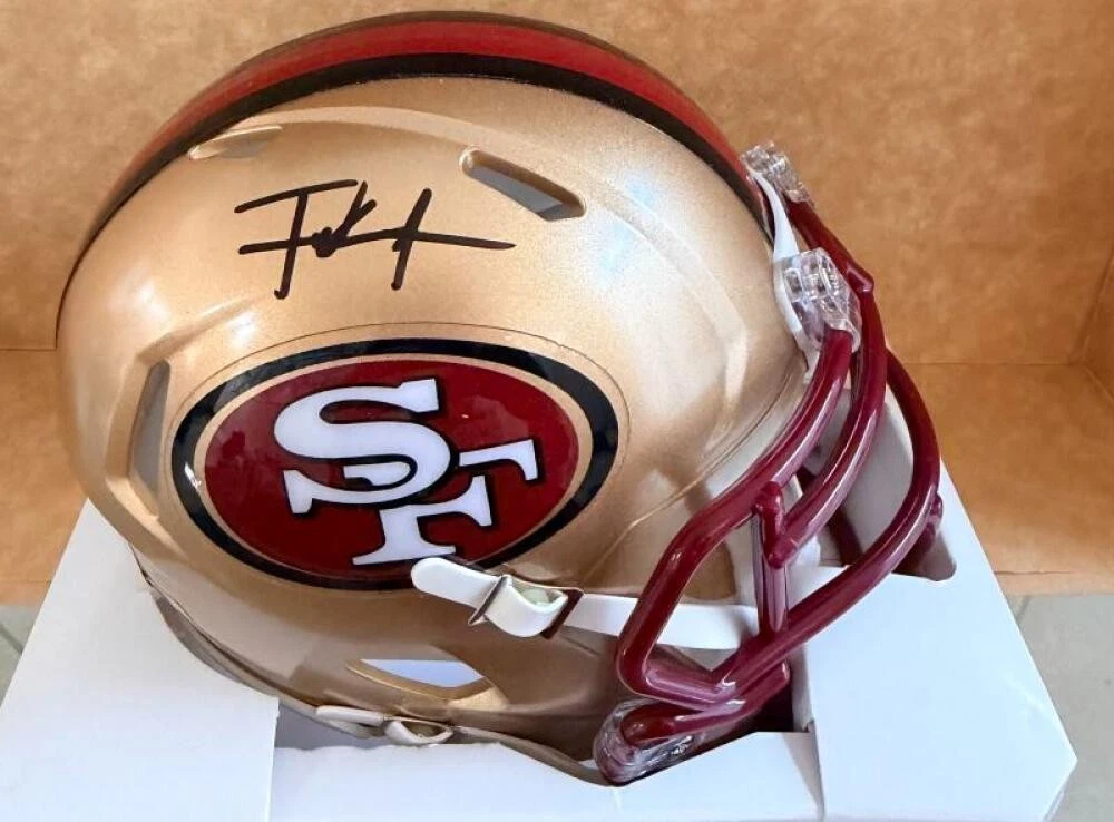 FRANK GORE SAN FRANCISCO 49ERS SIGNED AUTOGRAPHGED MINI HELMET BECKETT
