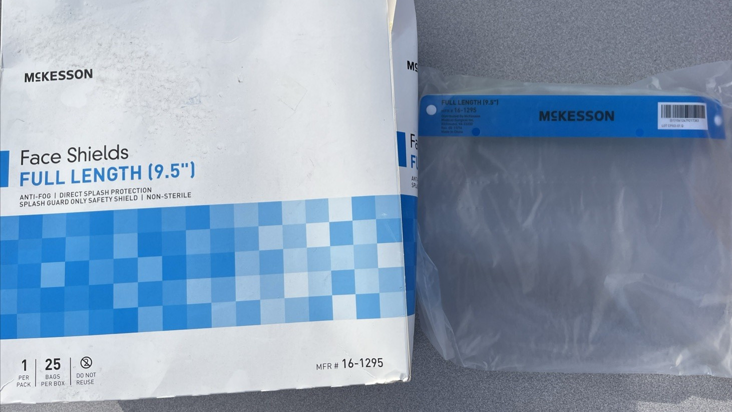 15 McKesson Safety Full Face Shield Clear PlWork Industry Dental Anti-Fog