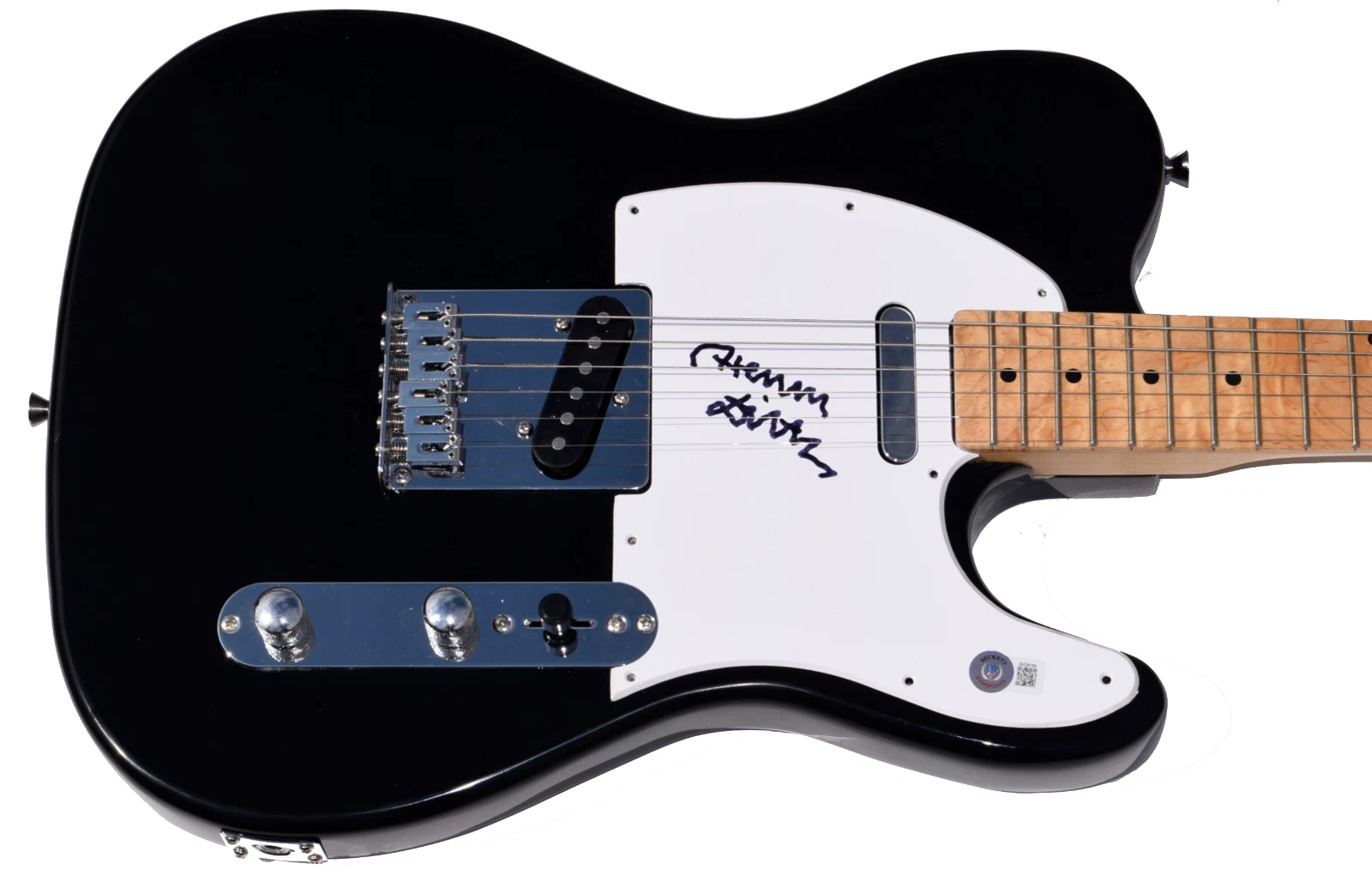 Henry Diltz Signed Electric Guitar Woodstock Photographer The Doors Beckett COA