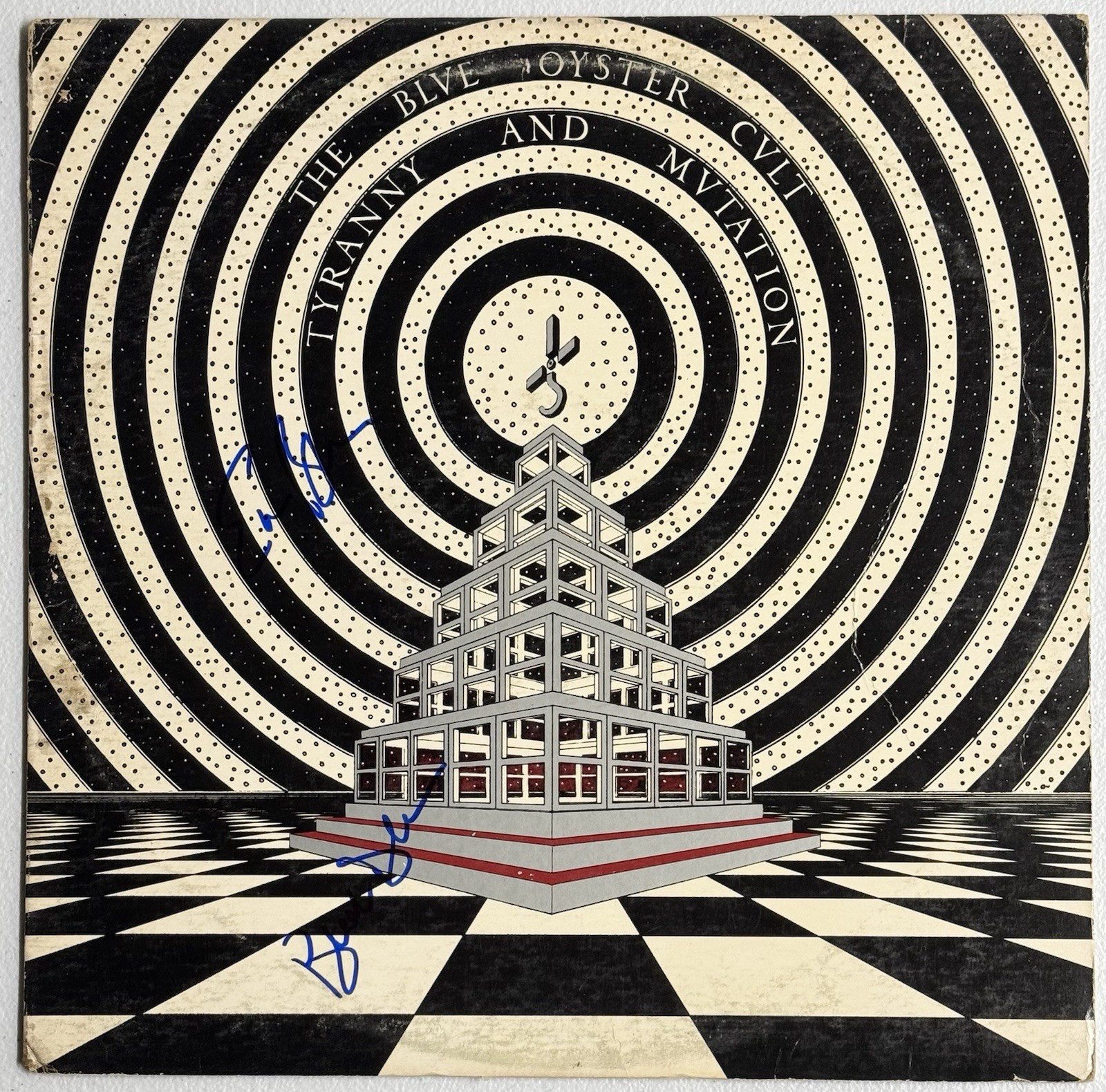 Blue Oyster Cult Signed Tyranny And Mvtation Vinyl Album Buck & Eric PSA/DNA COA