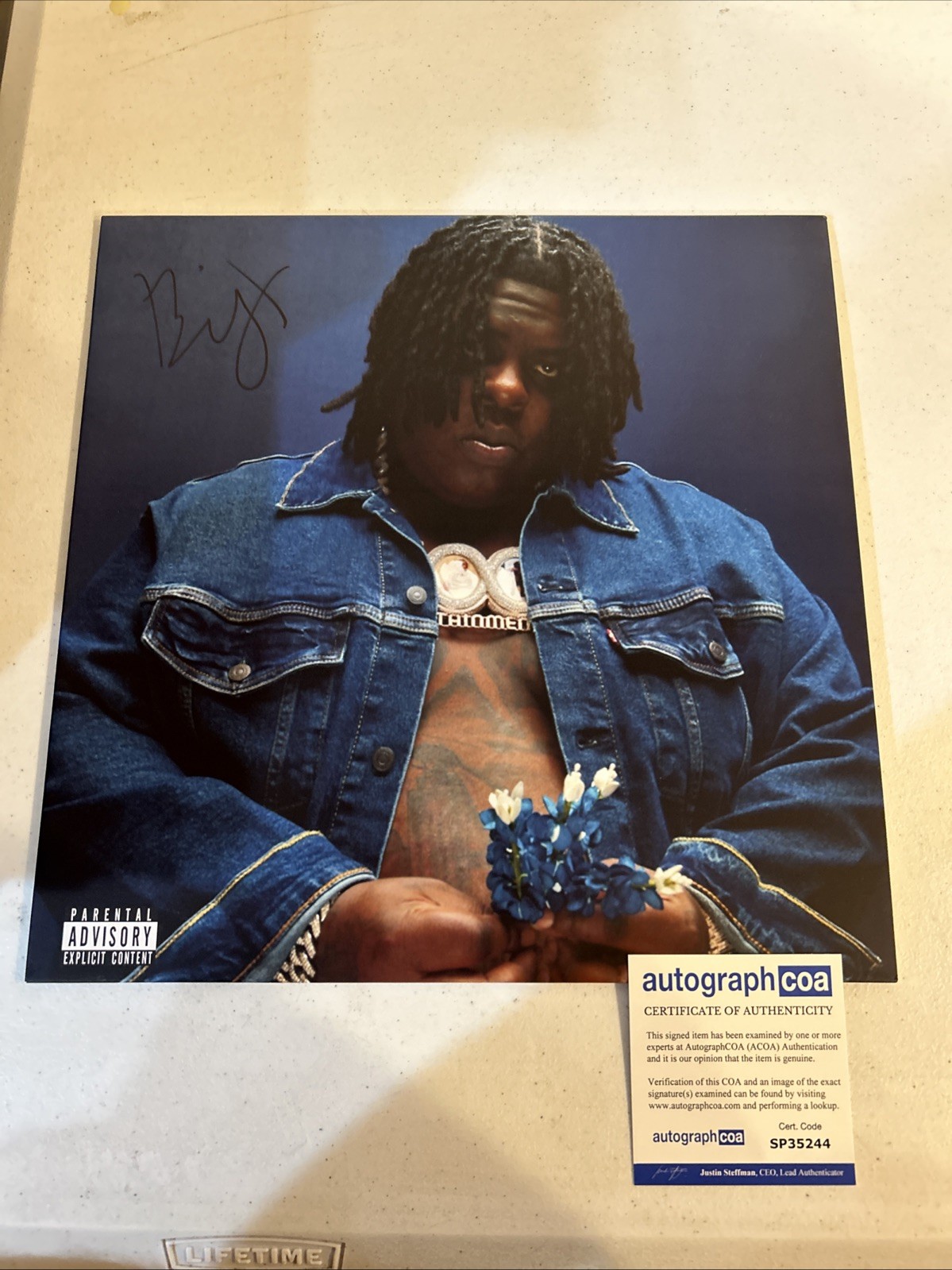 BIGXTHAPLUG SIGNED AUTOGRAPH VINYL ALBUM ACOA I HOPE YOURE HAPPY RECORD RAP