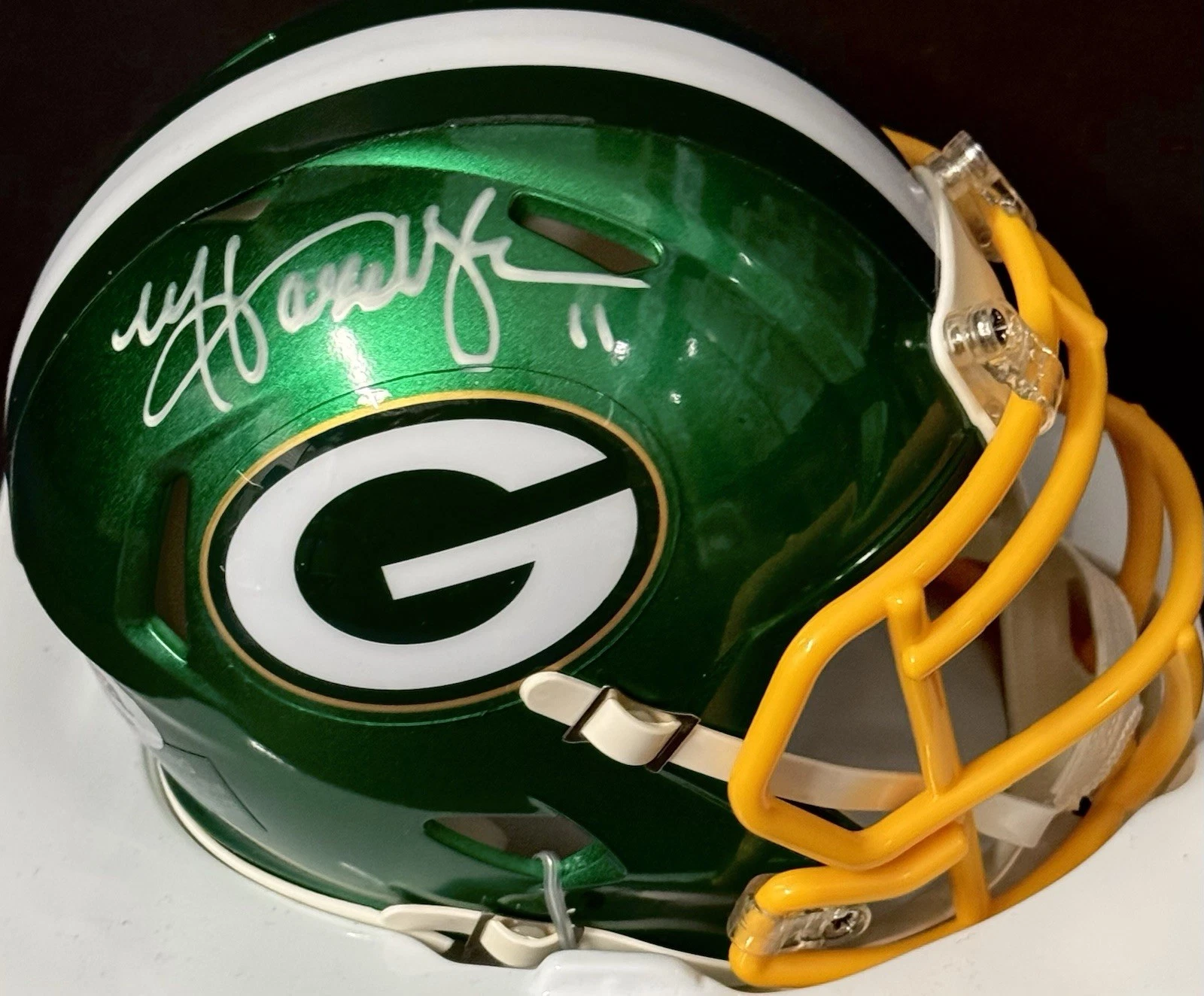 Matt Hasselbeck Signed Autographed Green Bay Packers Flash Mini Helmet PSA/DNA