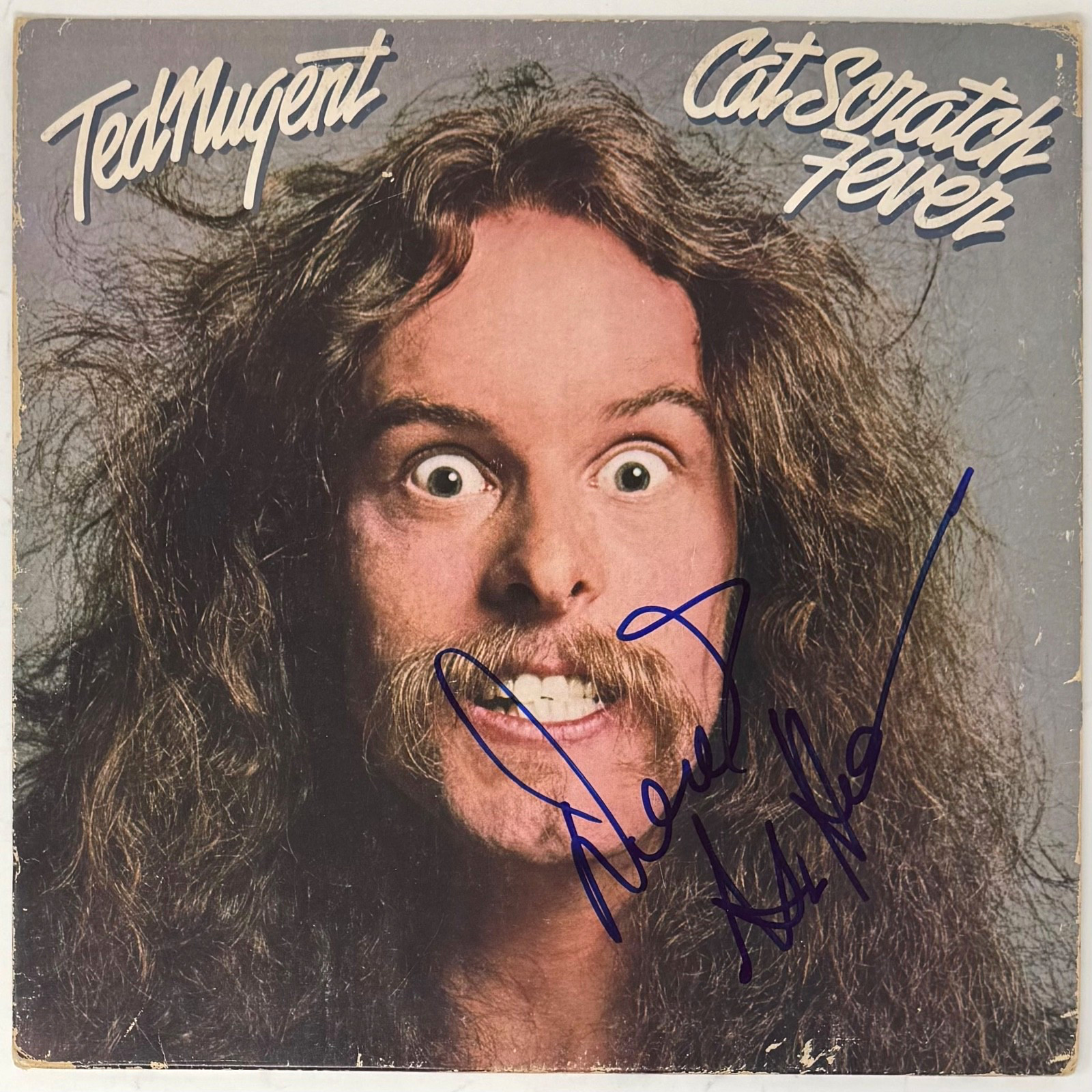 Derek St. Holmes Signed Ted Nugent Cat Scratch Fever Vinyl Record Album JSA COA