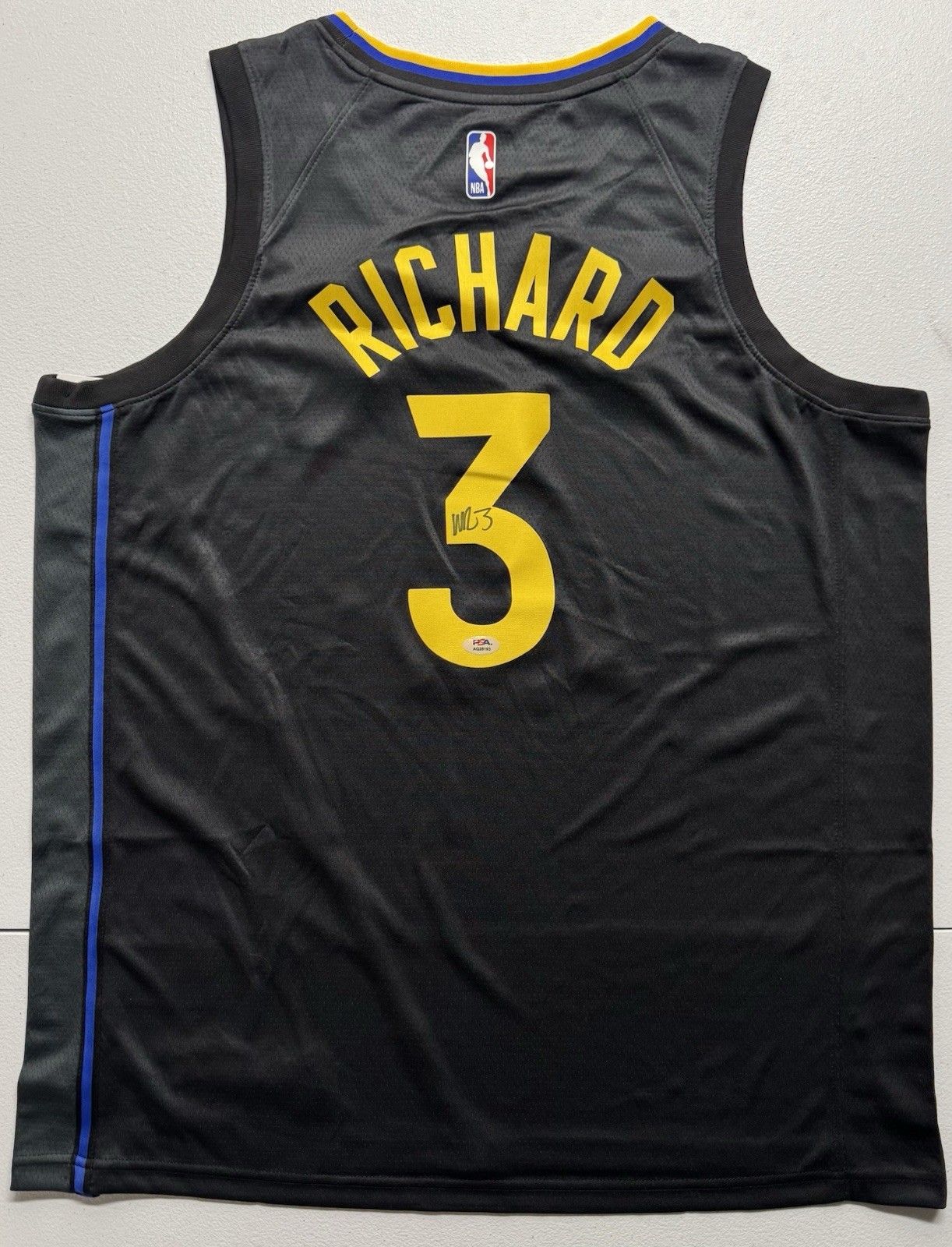 Will Richard Signed Autographed Golden State Warriors Jersey PSA/DNA COA