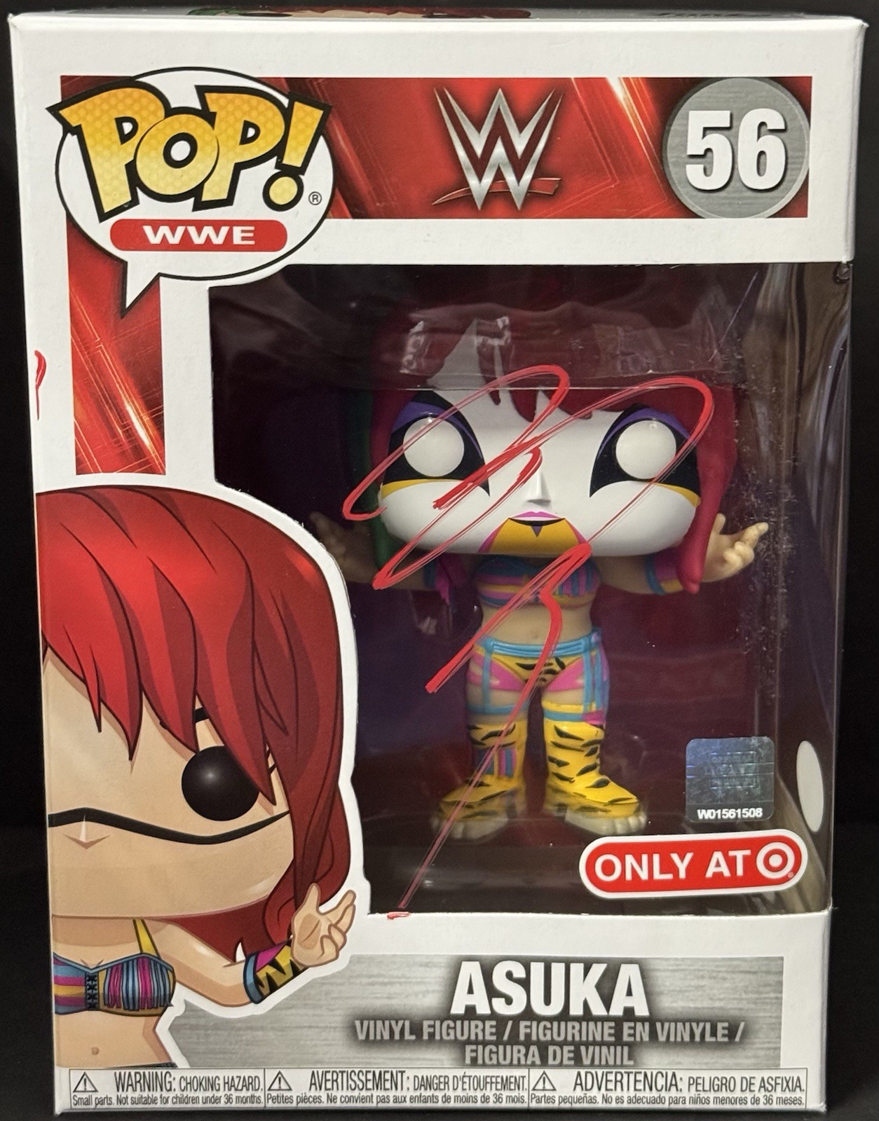 Asuka Signed Autographed WWE Divas Funko Pop Figure JSA COA Target Exclusive