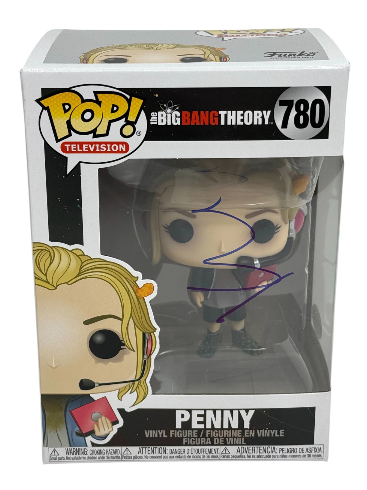 Kaley Cuoco Signed The Big Bang Theory Penny Funko Pop 780 Autograph JSA COA