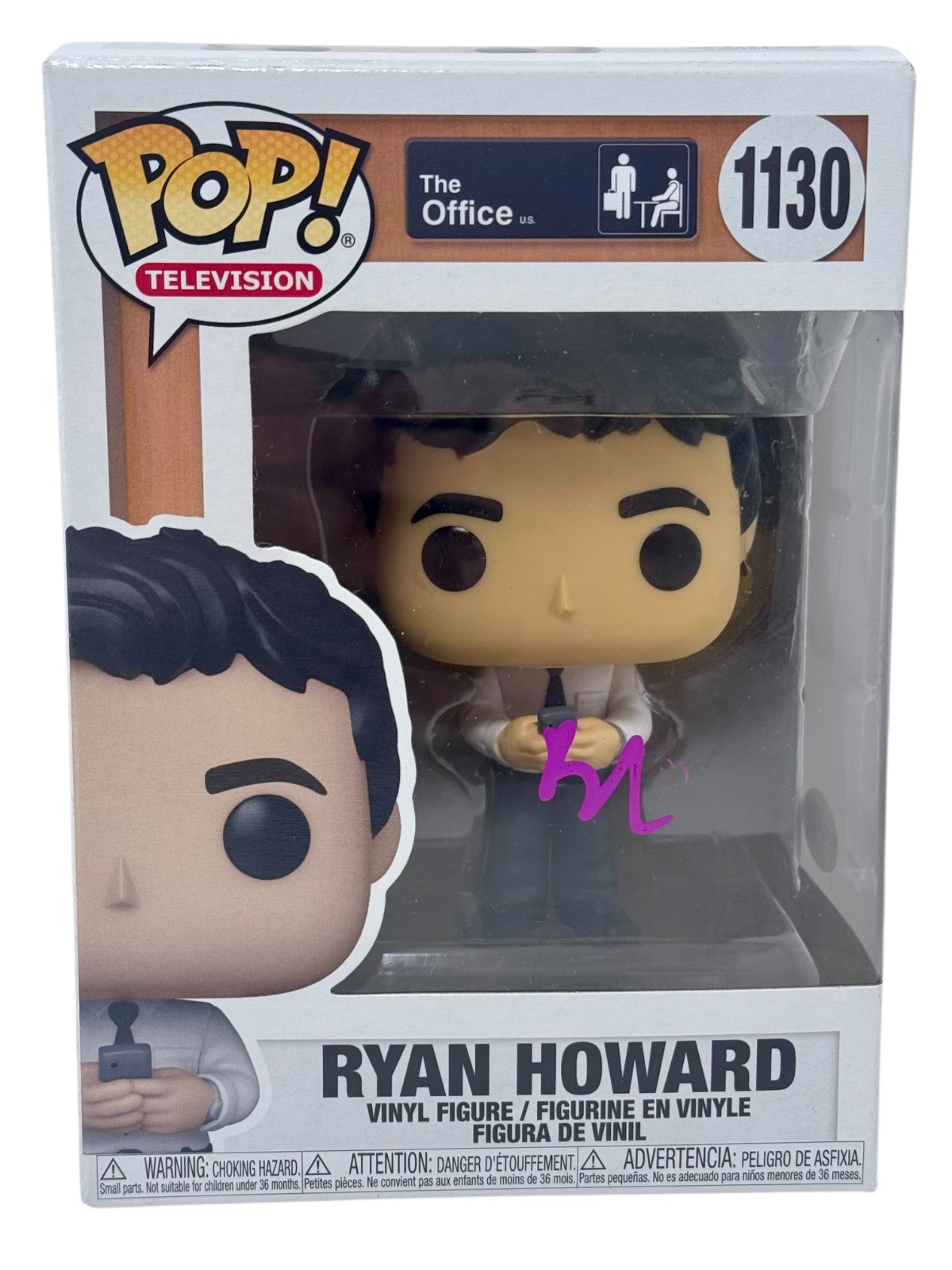 BJ B. J. Novak Signed Autograph The Office Ryan Howard Funko Pop 1130 JSA COA