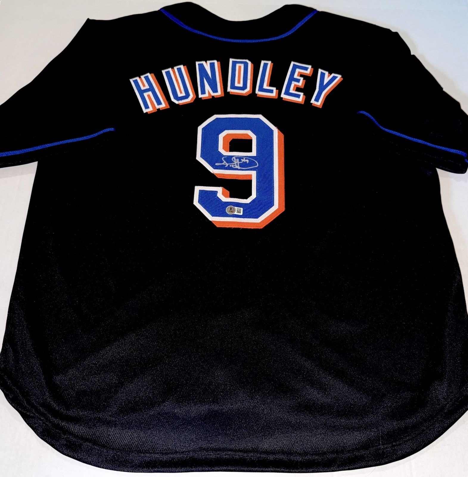 Todd Hundley New York Mets signed Custom jersey Beckett Witnessed