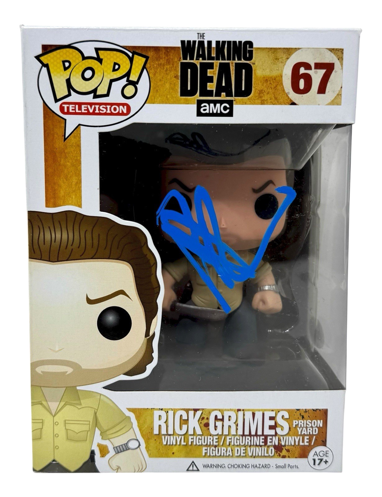 Andrew Lincoln Signed The Walking Dead Rick Grimes Funko Pop Autograph JSA COA