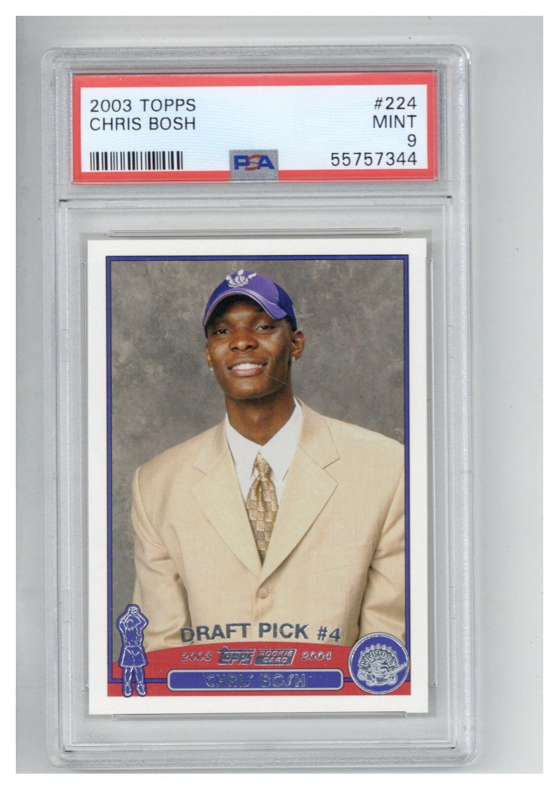 2003 Topps Chris Bosh PSA 9