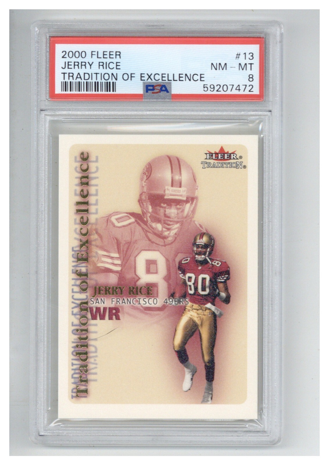 2000 Fleer Rookie Retro 1 Chad Pennington PSA 8