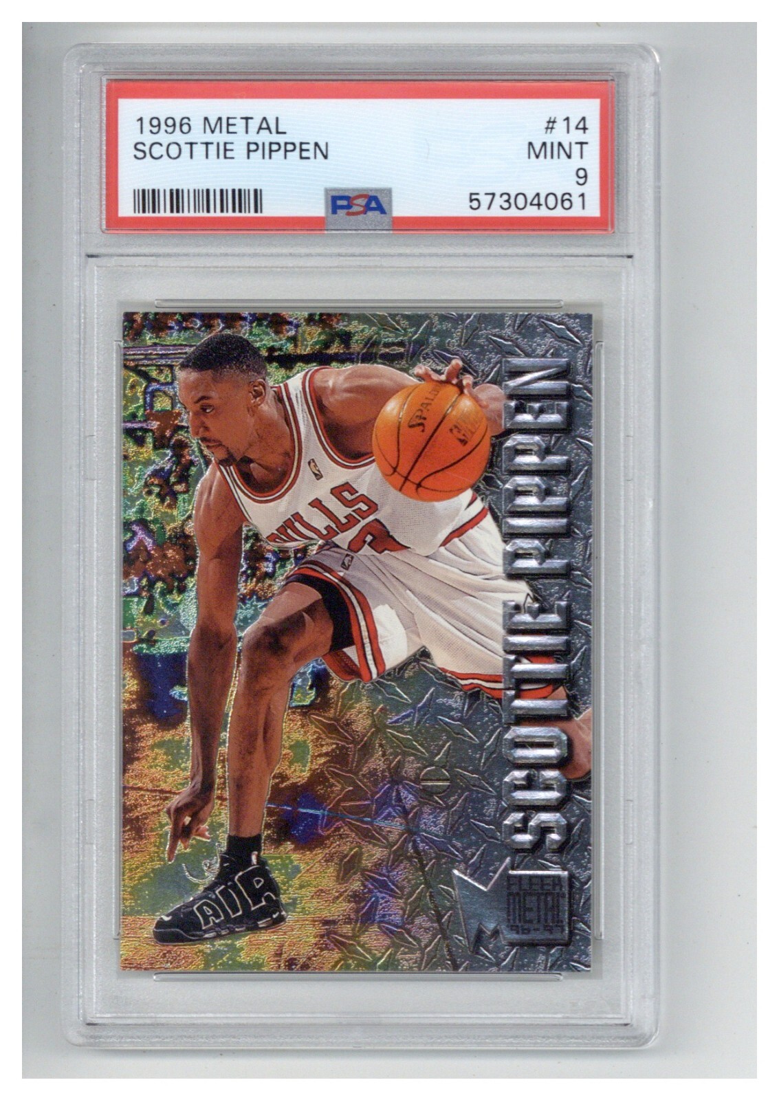 1996 Metal 14 Scottie Pippen PSA 9