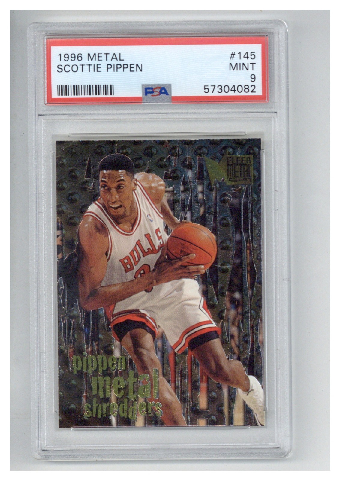 1996 Metal 145 Scottie Pippen PSA 9