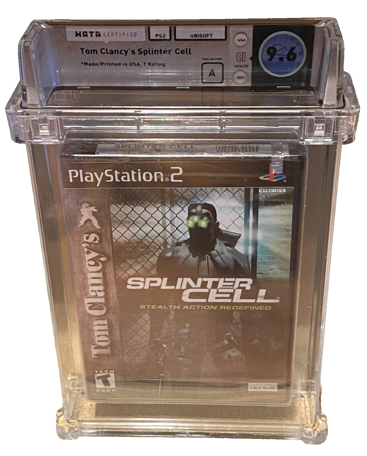 Tom Clancy's Splinter Cell 1st Print PS2 WATA 9.6 A