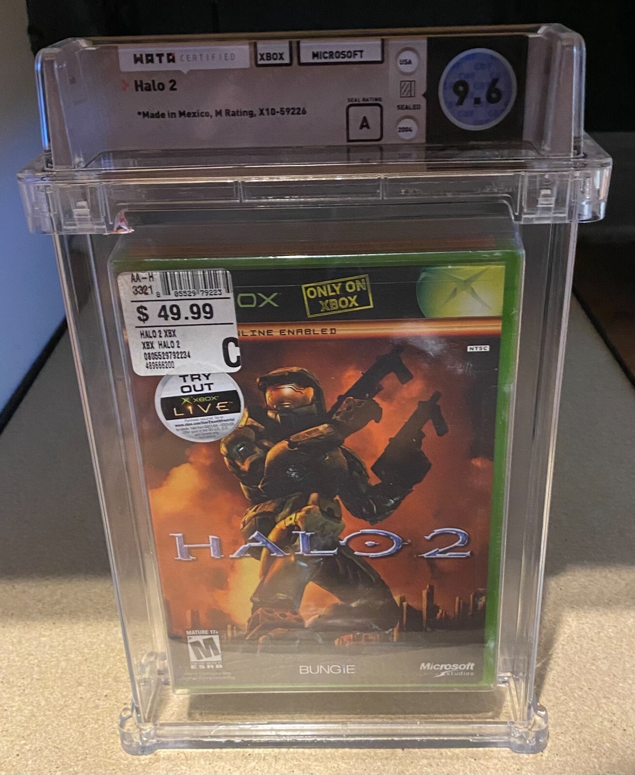 HALO 2 DO NOT SELL BEFORE 1ST PRINT XBOX WATA 9.6 A COLLECTIBLE MEMORABILIA