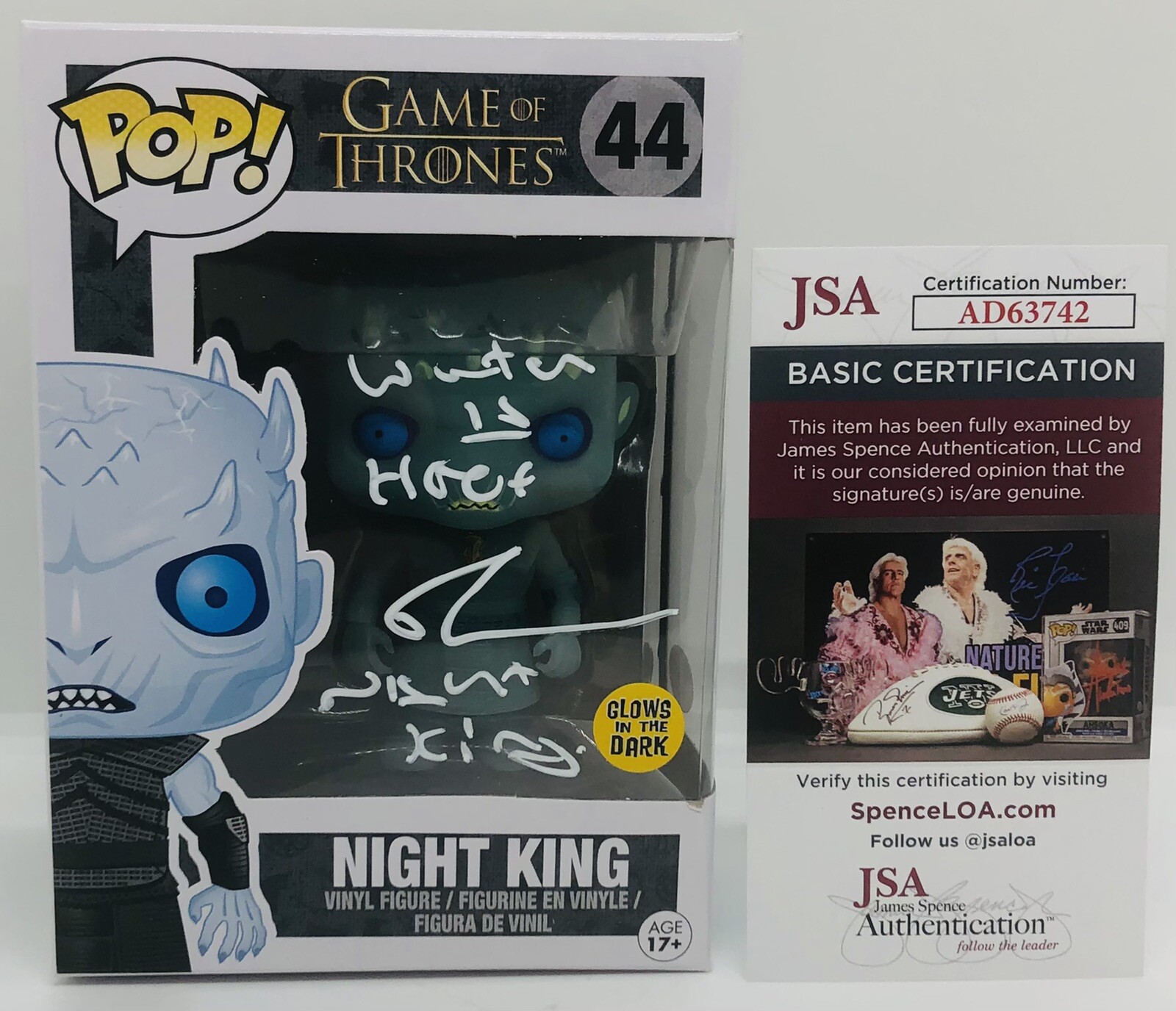 RICHARD BRAKE SIGNED NIGHT KING POP FUNKO FIGURE GAME OF THRONES GITD JSA COA