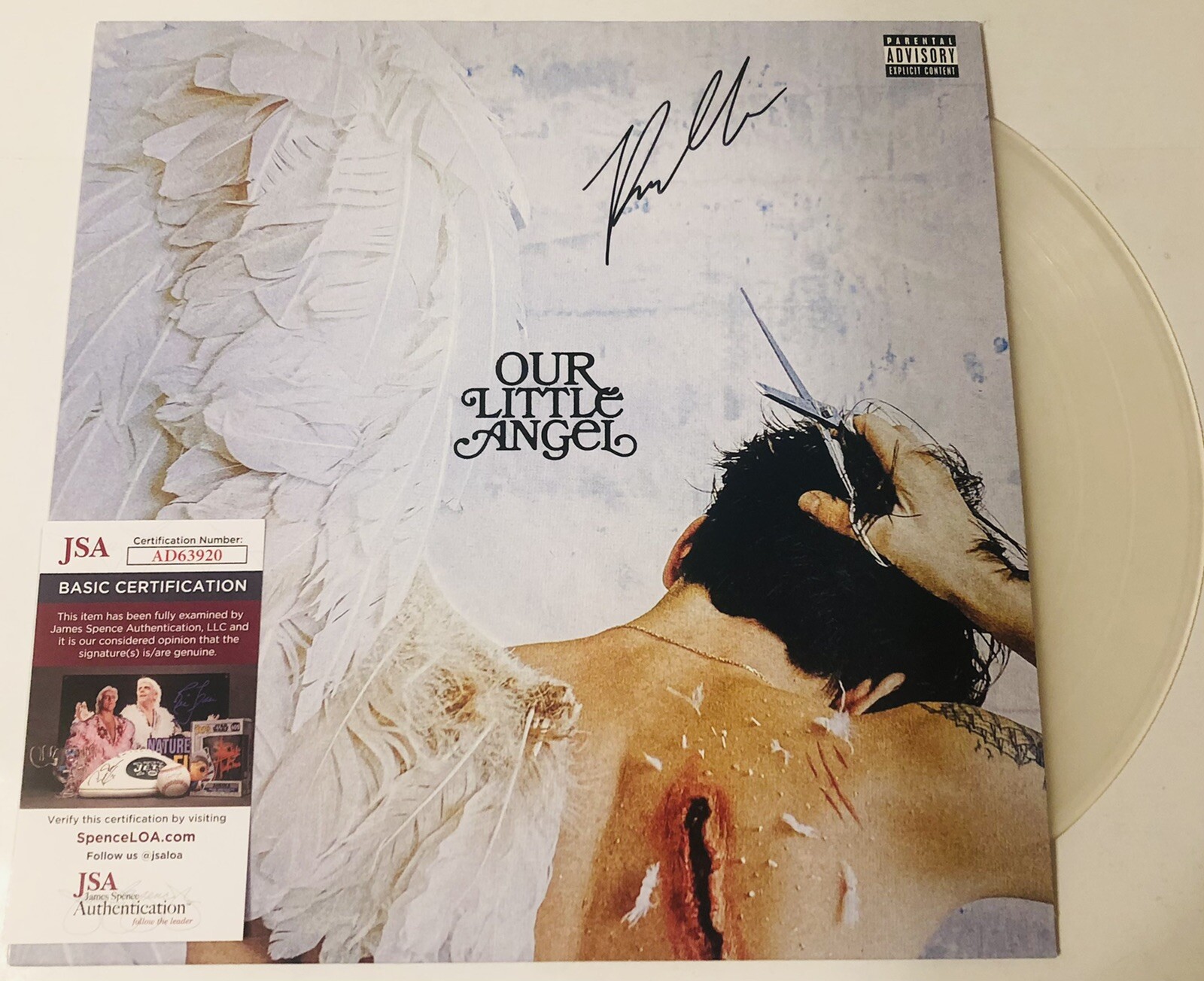 ROLE MODEL SIGNED OUR LITTLE ANGEL LP VINYL RECORD ALBUM TUCKER PROOF JSA COA