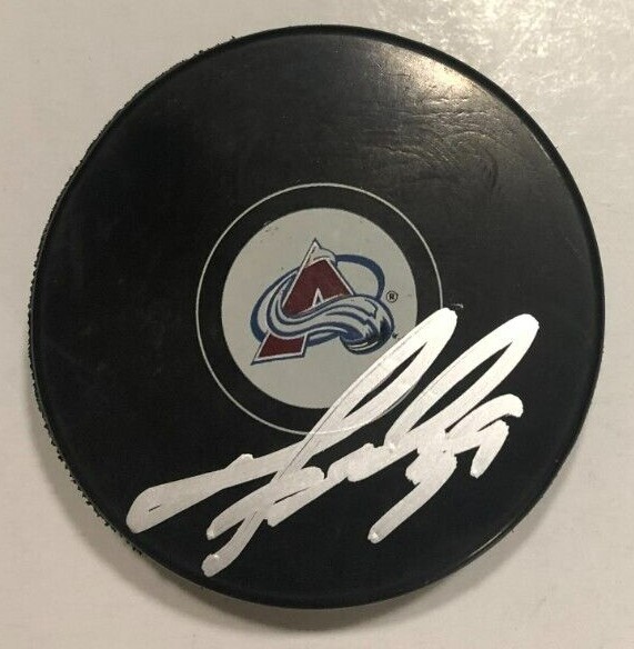 PAVEL FRANCOUZ SIGNED COLORADO AVALANCHE HOCKEY PUCK W CASE COA