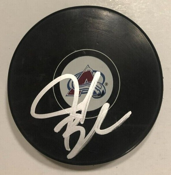 JARED BEDNAR SIGNED COLORADO AVALANCHE HOCKEY PUCK W CASE COA
