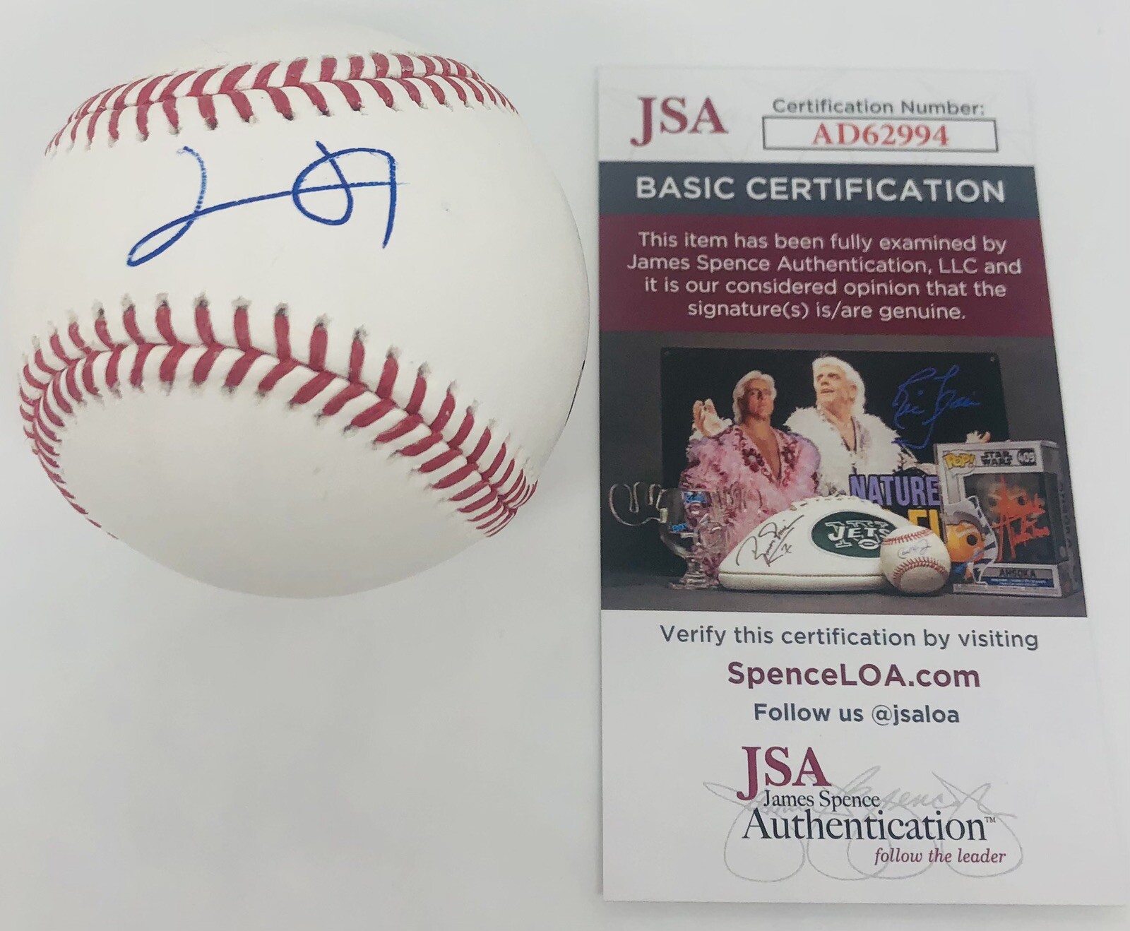 JACKSON HOLLIDAY SIGNED RAWLINGS MLB BASEBALL BALTIMORE ORIOLES JSA COA
