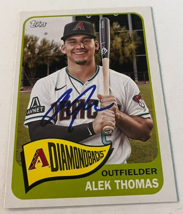 ALEK THOMAS SIGNED 2023 TOPPS ARCHIVES BASEBALL CARD AUTO
