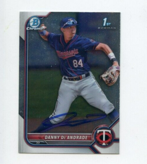 DANNY DE ANDRADE SIGNED 2022 BOWMAN CHROME CARD AUTO