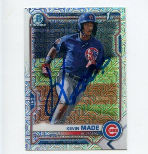 KEVIN MADE SIGNED 2021 BOWMAN CHROME MOJO CARD AUTO