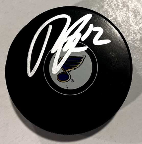 RADEK FAKSA SIGNED ST LOUIS BLUES HOCKEY PUCK W/ CASE COA