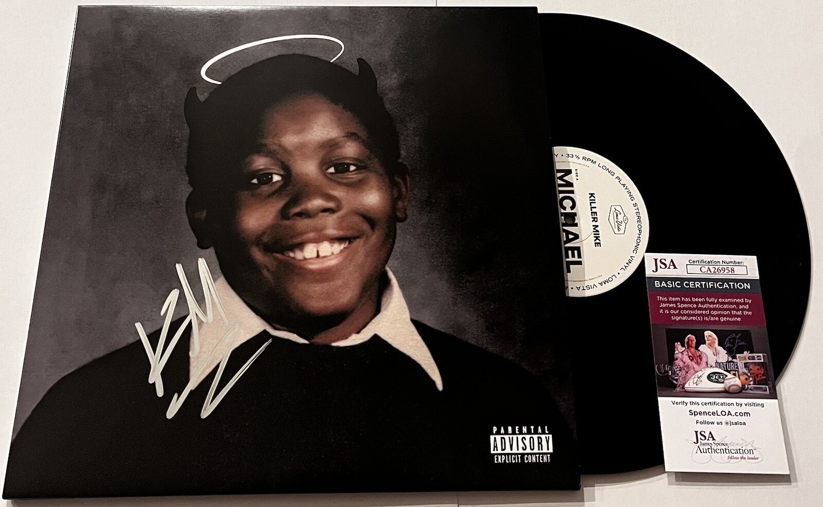 KILLER MIKE SIGNED MICHAEL LP VINYL RECORD ALBUM RUN THE JEWELS JSA COA