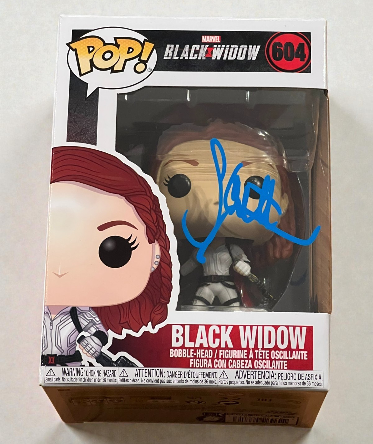 SCARLETT JOHANSSON SIGNED AUTOGRAPH FUNKO POP BLACK WIDOW MARVEL BECKETT D