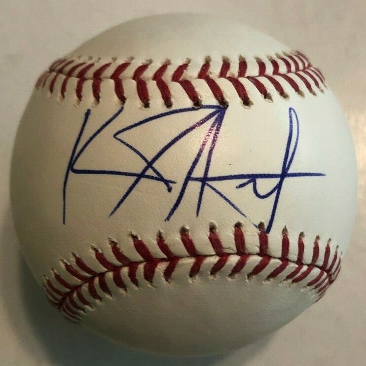 KOHL STEWART SIGNED RAWLINGS MLB BASEBALL MINNESOTA TWINS COA