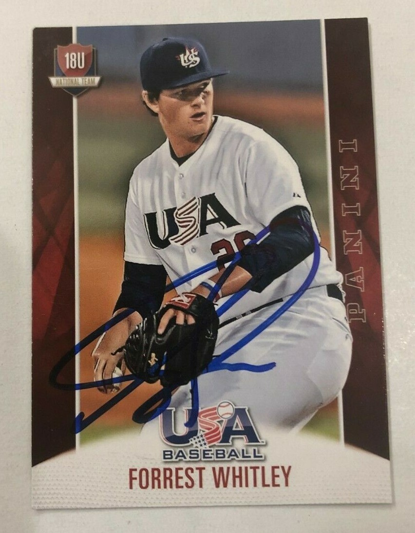 FORREST WHITLEY SIGNED 2015 USA BASEBALL PROSPECT ROOKIE CARD AUTO
