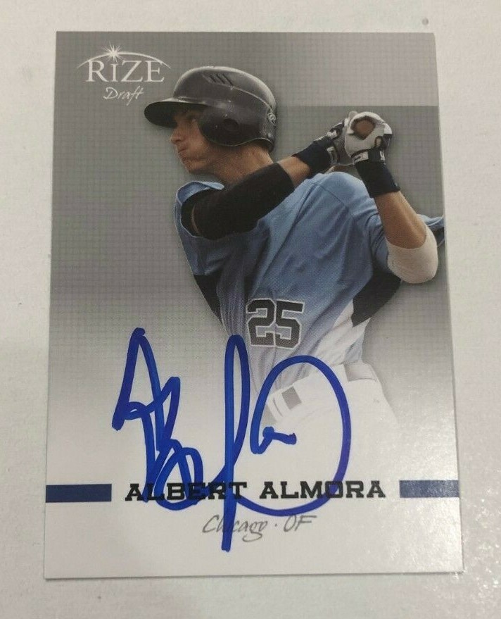 ALBERT ALMORA SIGNED 2012 RIZE DRAFT PROSPECT ROOKIE CARD AUTO
