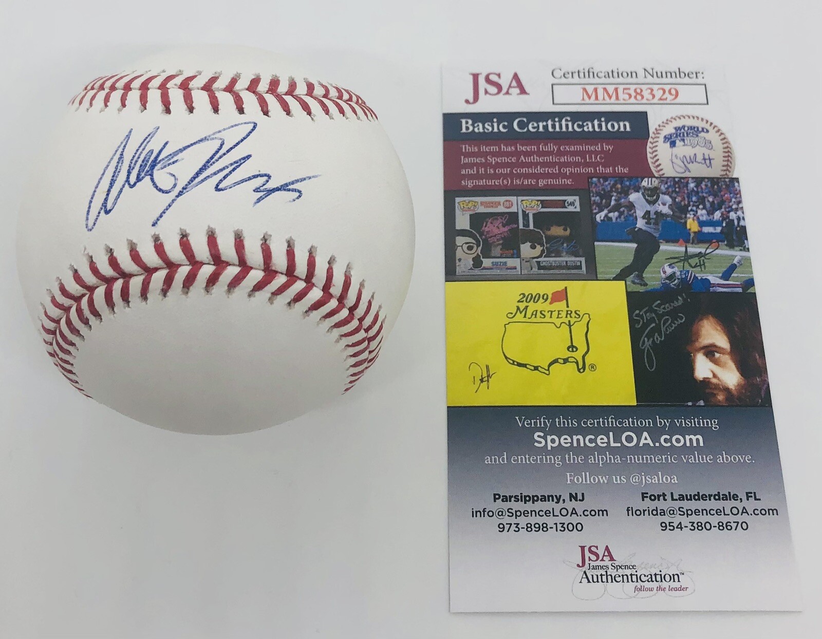 ALEK THOMAS SIGNED RAWLINGS MLB BASEBALL ARIZONA DIAMONDBACKS JSA COA