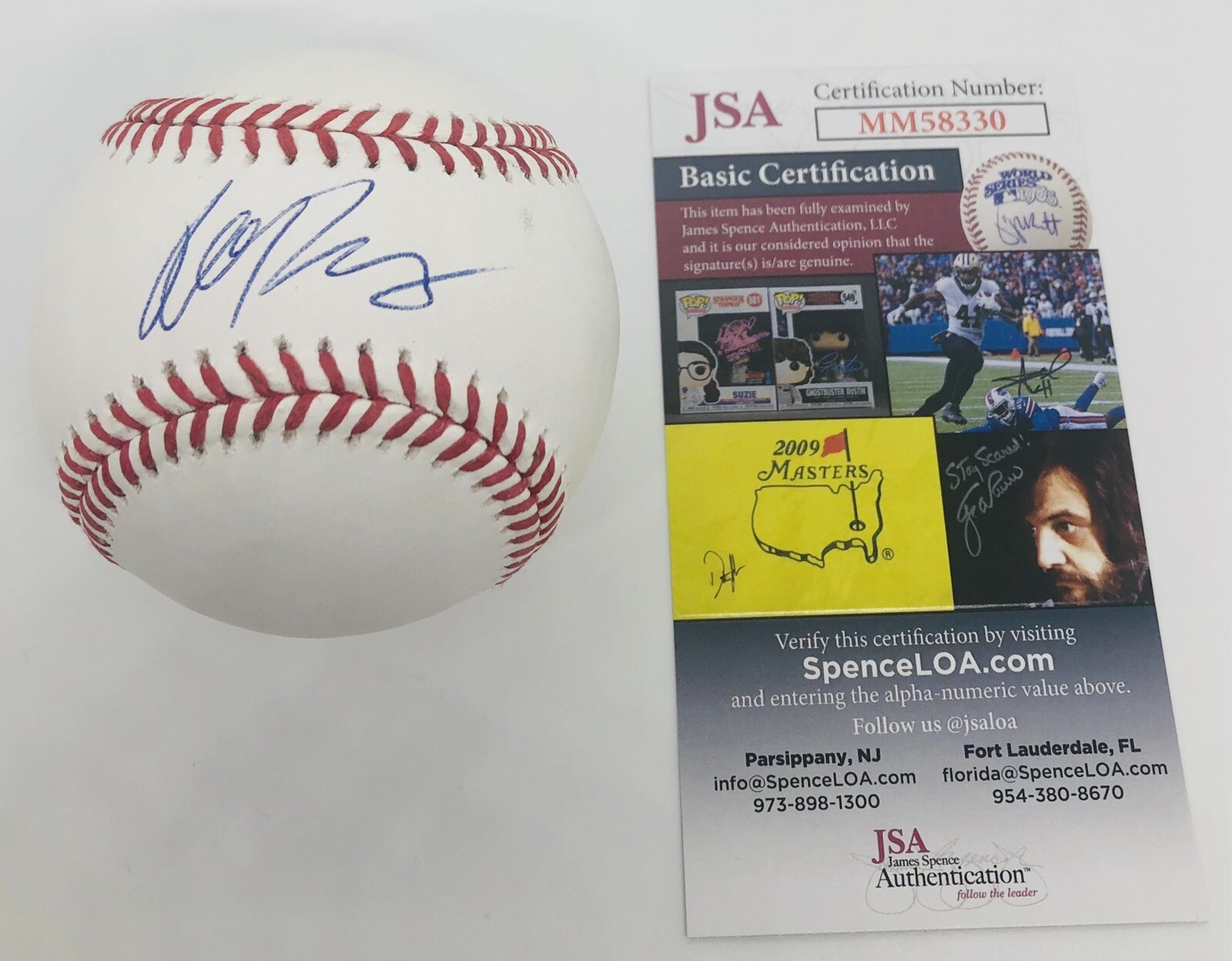 ALEK THOMAS SIGNED RAWLINGS MLB BASEBALL ARIZONA DIAMONDBACKS JSA COA