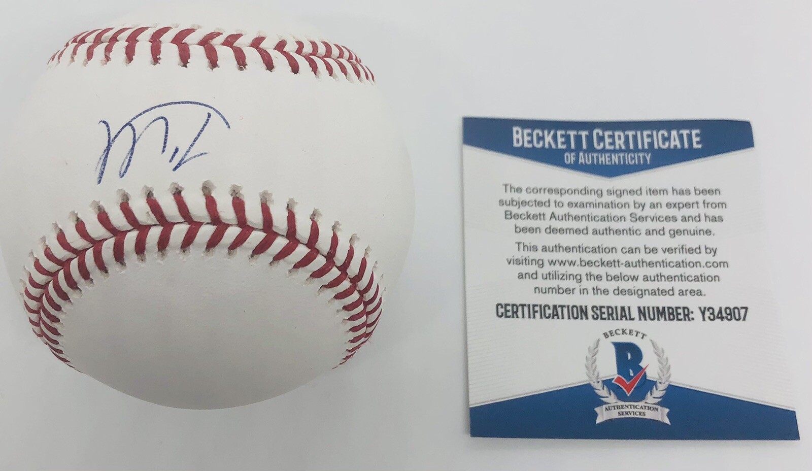 MARCO LUCIANO SIGNED RAWLINGS MLB BASEBALL SAN FRANCISCO GIANTS BECKETT COA