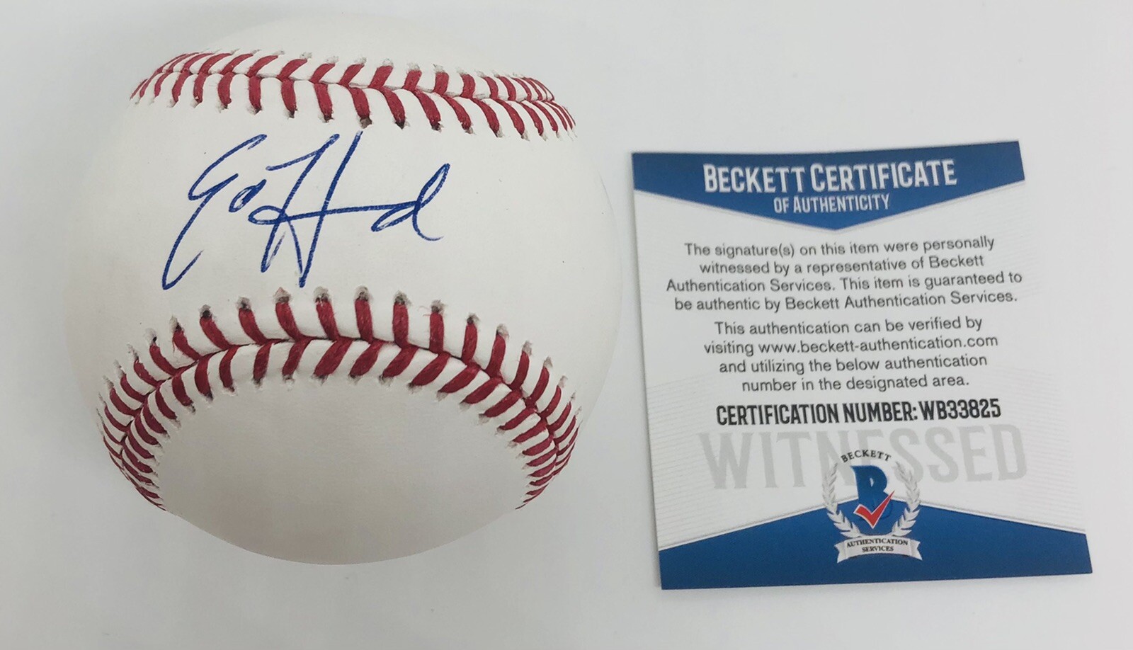 ED HOWARD SIGNED RAWLINGS MLB BASEBALL CHICAGO CUBS BECKETT COA