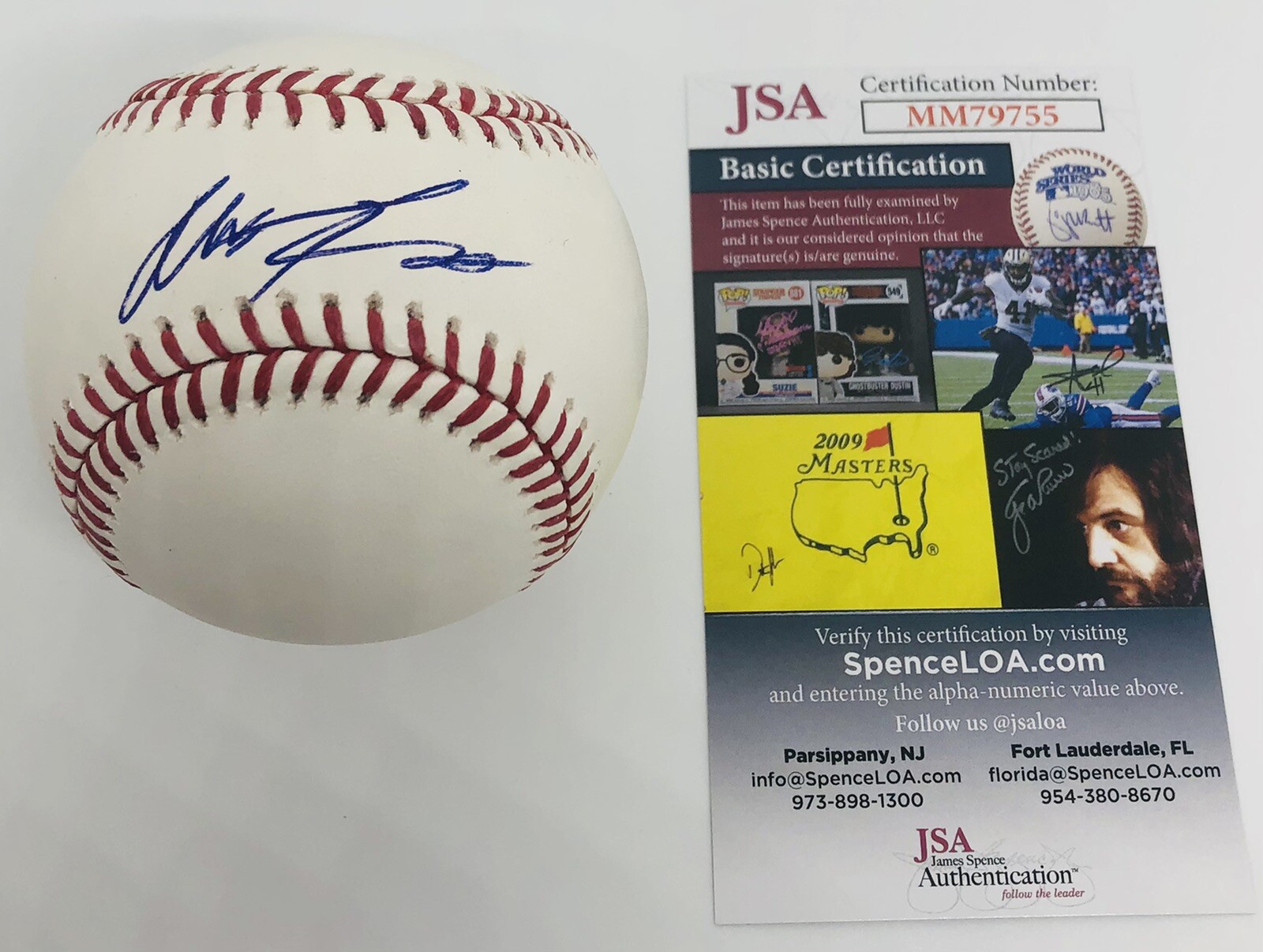ALEK THOMAS SIGNED RAWLINGS MLB BASEBALL ARIZONA DIAMONDBACKS JSA COA
