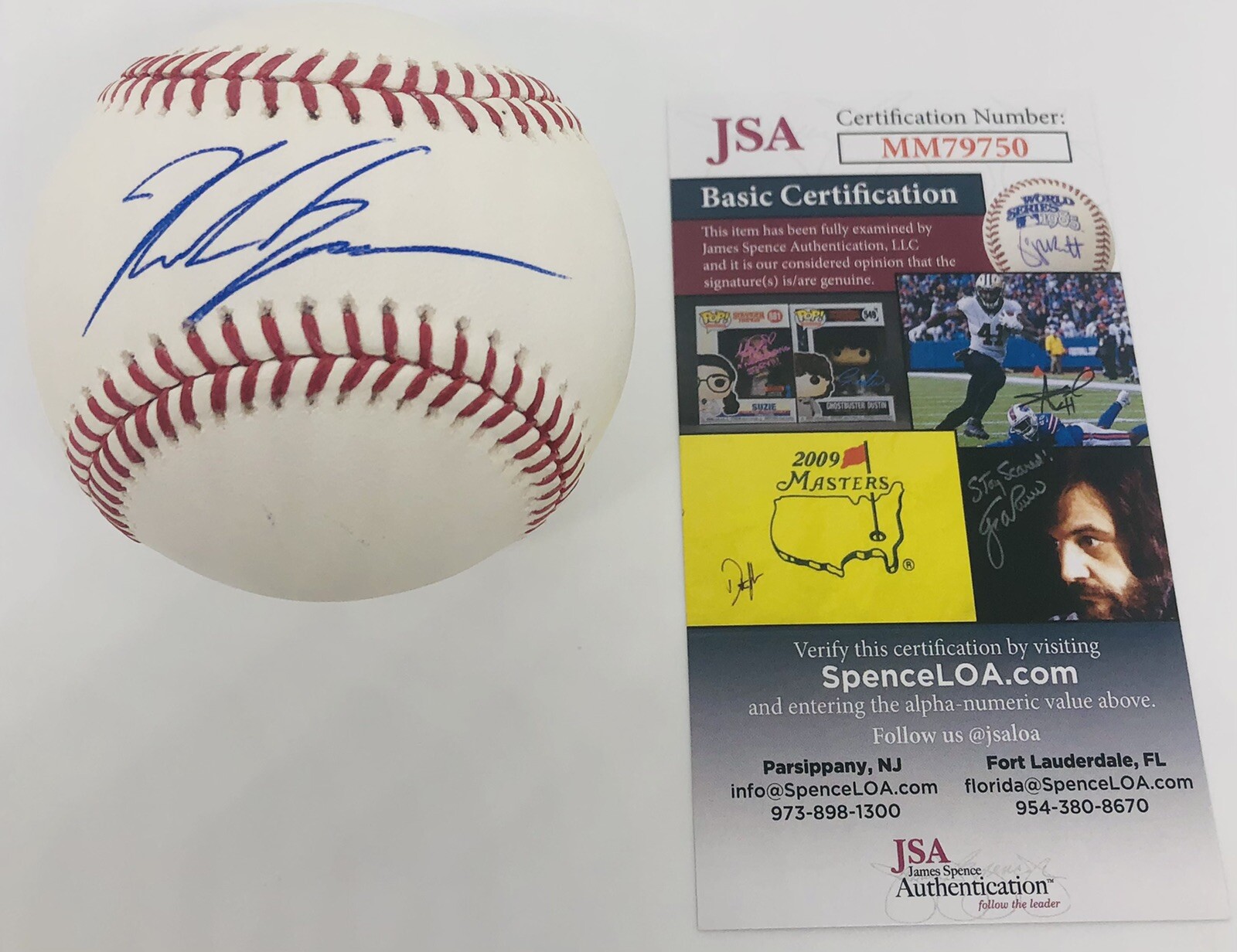 NOLAN GORMAN SIGNED RAWLINGS MAJOR LEAGUE BASEBALL ST LOUIS CARDINALS JSA COA